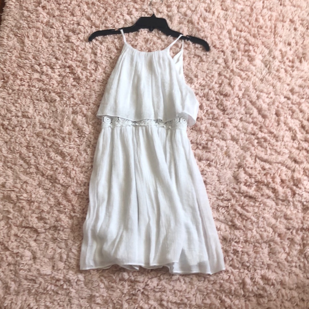 Once worn white shift dress!!